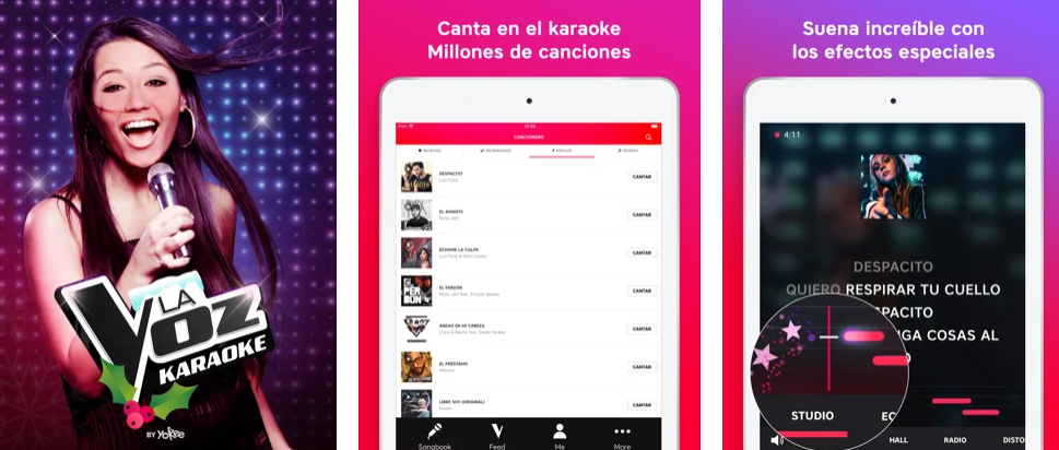 Top 5 aplicaciones para lucirte cantando La Voz - Canta Karaoke 