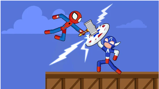mejores-juegos-de-spiderman-para-moviles-spider-stickman-fighting-supreme-warriors