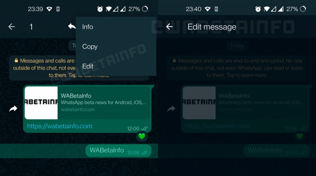 WhatsApp permitirá editar mensajes