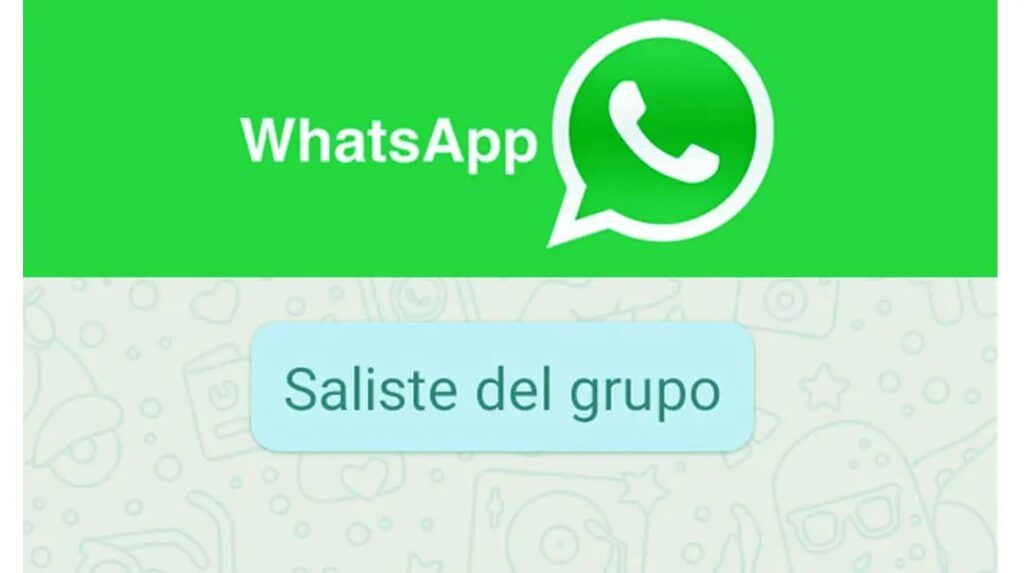 Salir del grupo, WhatsApp